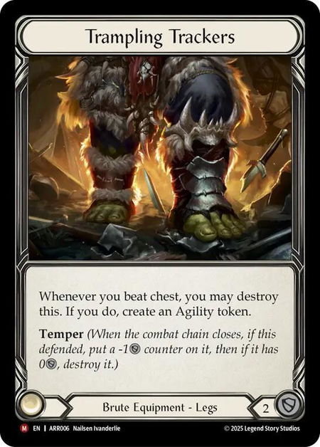 Trampling Trackers - Armory Deck: Rhinar Flesh and Blood trading card