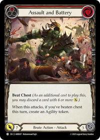 Assault and Battery (Red) - Armory Deck: Rhinar #ARR007 - Common Flesh and Blood Trading Card