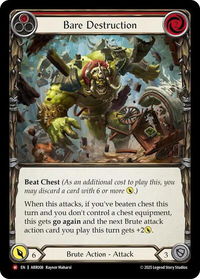 Bare Destruction - Armory Deck: Rhinar #ARR008 - Majestic Flesh and Blood Trading Card