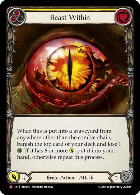 Beast Within - Armory Deck: Rhinar Flesh and Blood trading card