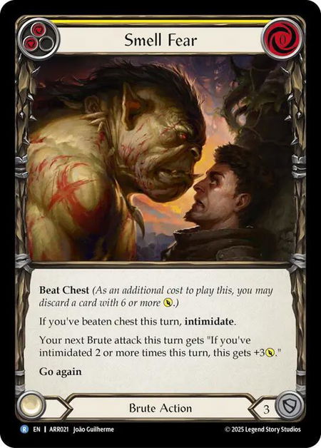 Smell Fear (Yellow) - Armory Deck: Rhinar Flesh and Blood trading card