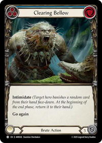 Clearing Bellow - Armory Deck: Rhinar #ARR026 - Common Flesh and Blood Trading Card