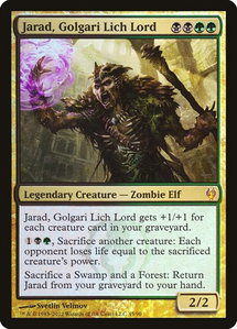 Jarad, Golgari Lich Lord - Duel Decks: Izzet vs. Golgari (DDJ) #45 - Mythic Rare Magic: The Gathering Trading Card