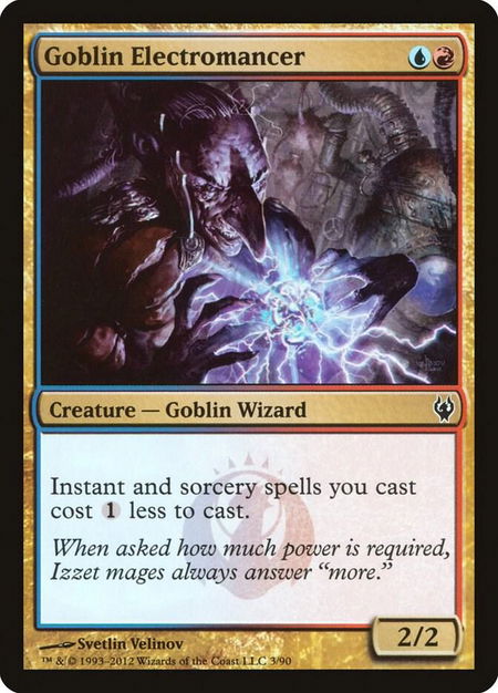 Goblin Electromancer - Duel Decks: Izzet vs. Golgari Magic: The Gathering trading card