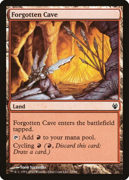 Forgotten Cave - Duel Decks: Izzet vs. Golgari Magic: The Gathering trading card