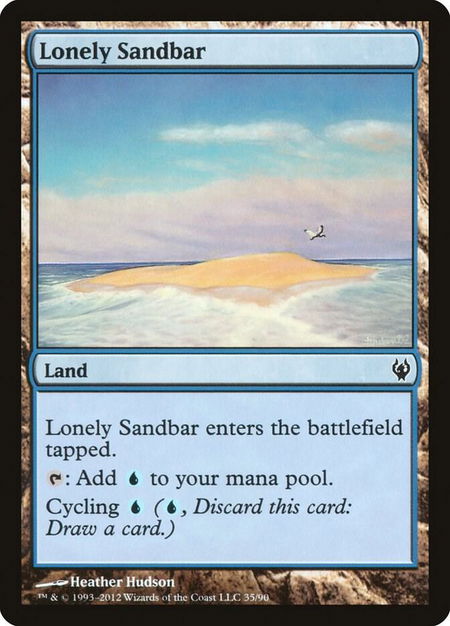 Lonely Sandbar - Duel Decks: Izzet vs. Golgari Magic: The Gathering trading card