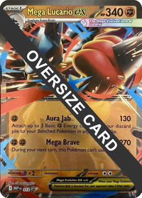 Mega Lucario ex - 012 - Jumbo Cards (PR) #012 - Promo Pokémon Trading Card