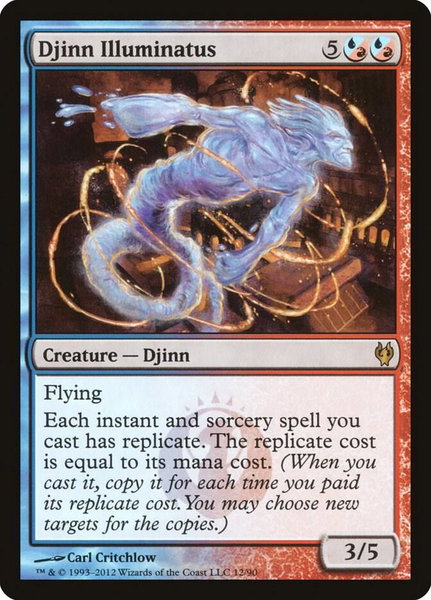 Djinn Illuminatus - Duel Decks: Izzet vs. Golgari Magic: The Gathering trading card