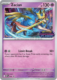 Zacian (Prerelease) - ME: Mega Evolution Promo (MEP) #015 - Promo Pokémon Trading Card