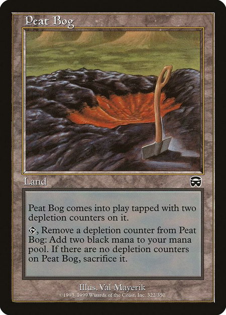Peat Bog - Mercadian Masques Magic: The Gathering trading card