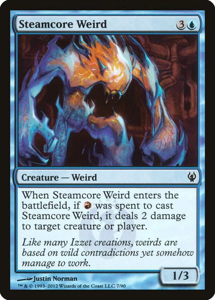 Steamcore Weird - Duel Decks: Izzet vs. Golgari Magic: The Gathering trading card