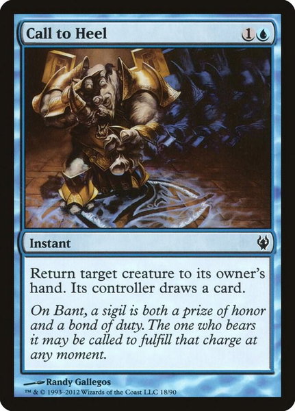 Call to Heel - Duel Decks: Izzet vs. Golgari Magic: The Gathering trading card