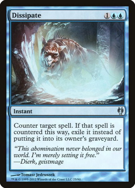 Dissipate - Duel Decks: Izzet vs. Golgari Magic: The Gathering trading card