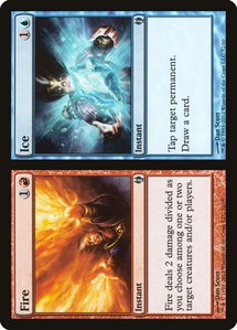 Fire // Ice - Duel Decks: Izzet vs. Golgari (DDJ) #32 - Uncommon Magic: The Gathering Trading Card