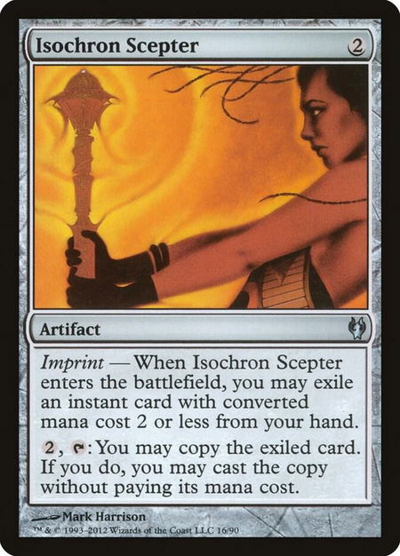 Isochron Scepter - Duel Decks: Izzet vs. Golgari Magic: The Gathering trading card
