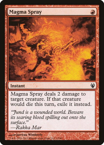 Magma Spray - Duel Decks: Izzet vs. Golgari Magic: The Gathering trading card