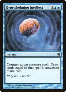 Overwhelming Intellect - Duel Decks: Izzet vs. Golgari (DDJ) #28 - Uncommon Magic: The Gathering Trading Card