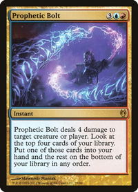 Prophetic Bolt - Duel Decks: Izzet vs. Golgari (DDJ) #27 - Rare Magic: The Gathering Trading Card