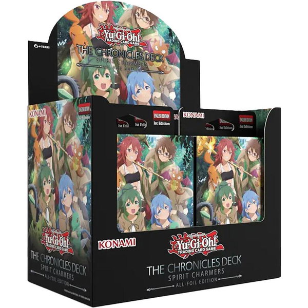 THE CHRONICLES DECK: Spirit Charmers (All-Foil Edition) Deck Display trading card from THE CHRONICLES DECK: Spirit Charmers (All-Foil Edition) THE CHRONICLES DECK: Spirit Charmers (All-Foil Edition) Deck Display - THE CHRONICLES DECK: Spirit Charmers (All-Foil Edition) YuGiOh trading card