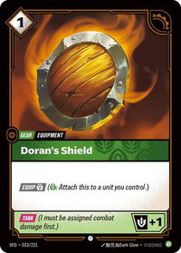 Doran's Shield - Spiritforged (SFD) #033/221 - Common Riftbound Trading Card