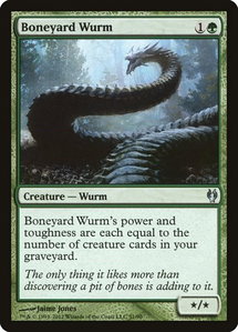 Boneyard Wurm - Duel Decks: Izzet vs. Golgari (DDJ) #51 - Uncommon Magic: The Gathering Trading Card