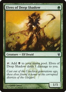 Elves of Deep Shadow - Duel Decks: Izzet vs. Golgari (DDJ) #47 - Common Magic: The Gathering Trading Card