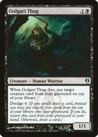 Golgari Thug - Duel Decks: Izzet vs. Golgari (DDJ) #48 - Uncommon Magic: The Gathering Trading Card