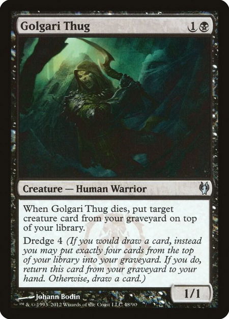 Golgari Thug - Duel Decks: Izzet vs. Golgari Magic: The Gathering trading card