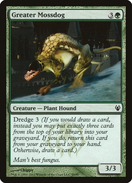Greater Mossdog - Duel Decks: Izzet vs. Golgari Magic: The Gathering trading card