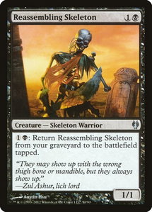 Reassembling Skeleton - Duel Decks: Izzet vs. Golgari (DDJ) #50 - Uncommon Magic: The Gathering Trading Card