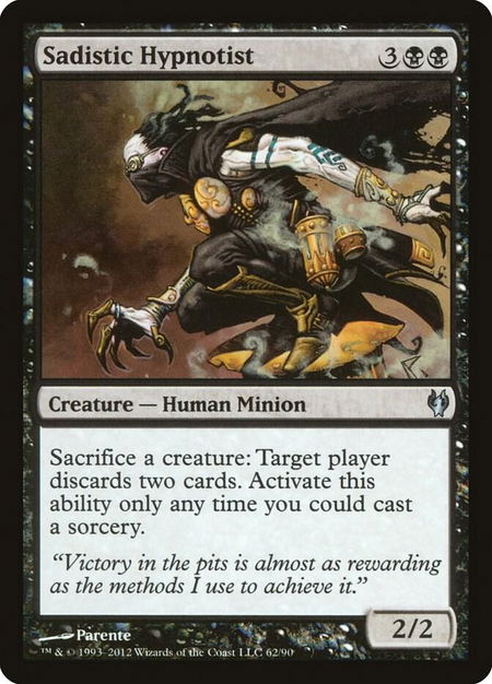 Sadistic Hypnotist - Duel Decks: Izzet vs. Golgari Magic: The Gathering trading card