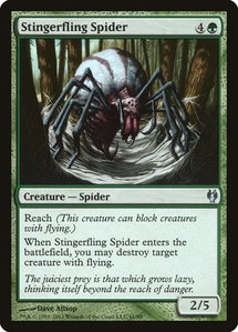 Stingerfling Spider - Duel Decks: Izzet vs. Golgari (DDJ) #61 - Uncommon Magic: The Gathering Trading Card