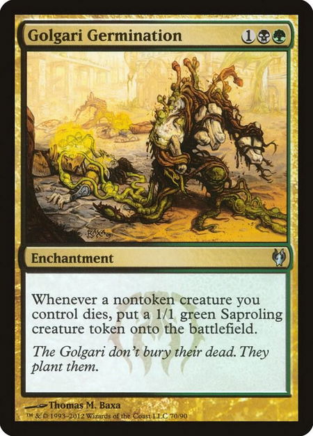 Golgari Germination - Duel Decks: Izzet vs. Golgari Magic: The Gathering trading card