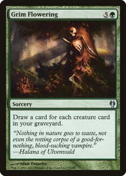 Grim Flowering - Duel Decks: Izzet vs. Golgari Magic: The Gathering trading card