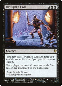 Twilight's Call - Duel Decks: Izzet vs. Golgari (DDJ) #76 - Rare Magic: The Gathering Trading Card