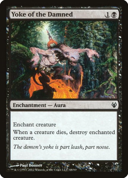 Yoke of the Damned - Duel Decks: Izzet vs. Golgari Magic: The Gathering trading card