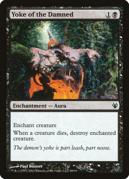 Yoke of the Damned - Duel Decks: Izzet vs. Golgari Magic: The Gathering trading card