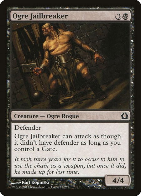 Ogre Jailbreaker - Return to Ravnica Magic: The Gathering trading card