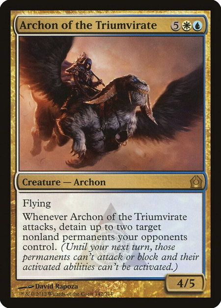 Archon of the Triumvirate - Return to Ravnica Magic: The Gathering trading card