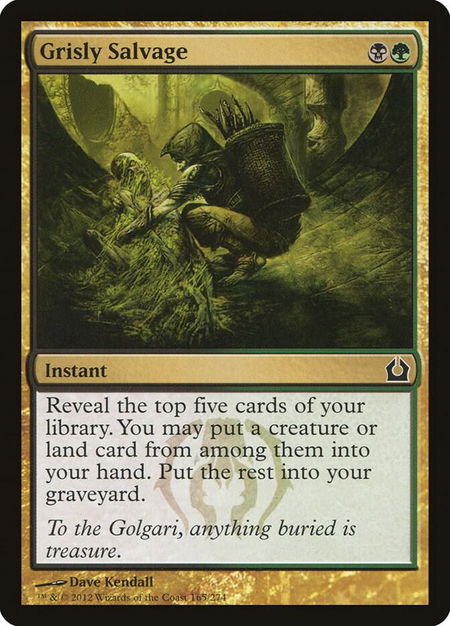 Grisly Salvage - Return to Ravnica Magic: The Gathering trading card