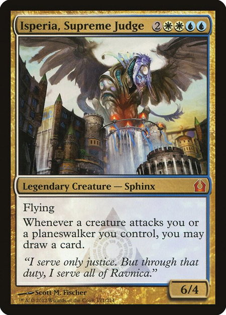 Isperia, Supreme Judge - Return to Ravnica Magic: The Gathering trading card