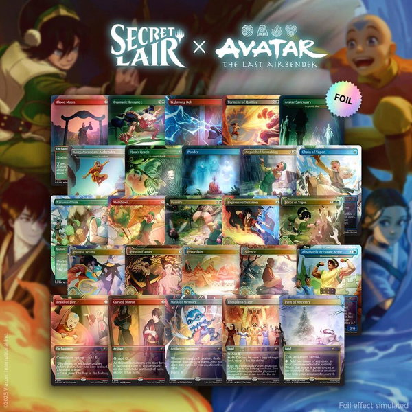 Secret Lair x Avatar: The Last Airbender Superdrop: Avatar State Foil Bundle trading card from Secret Lair Drop Series Secret Lair x Avatar: The Last Airbender Superdrop: Avatar State Foil Bundle - Secret Lair Drop Series Magic: The Gathering trading card