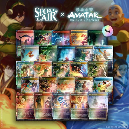 Secret Lair x Avatar: The Last Airbender Superdrop: Avatar State Foil Bundle - Secret Lair Drop Series Magic: The Gathering trading card