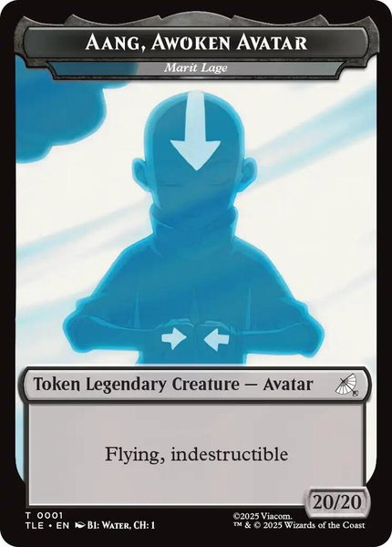 Aang, Awoken Avatar - Marit Lage // Treasure Double-Sided Token trading card from Avatar: The Last Airbender: Eternal-Legal Aang, Awoken Avatar - Marit Lage // Treasure Double-Sided Token - Avatar: The Last Airbender: Eternal-Legal Magic: The Gathering trading card