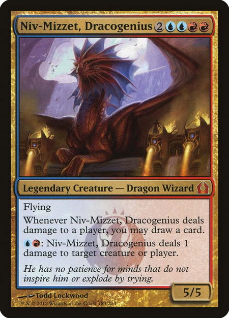 Niv-Mizzet, Dracogenius - Return to Ravnica Magic: The Gathering trading card