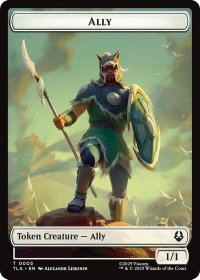 Ally (0005) // Clue (0014) Double-Sided Token - Avatar: The Last Airbender (TLA) #5 // 14 - Token Magic: The Gathering Trading Card