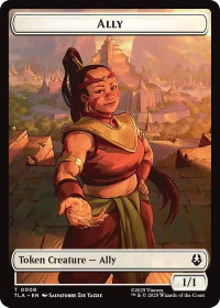 Ally (0008) // Clue (0016) Double-Sided Token - Avatar: The Last Airbender (TLA) #8 // 16 - Token Magic: The Gathering Trading Card