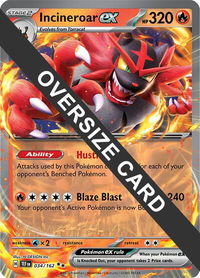 Incineroar ex - 034/162 - Jumbo Cards (PR) #034/162 - Double Rare Pokémon Trading Card