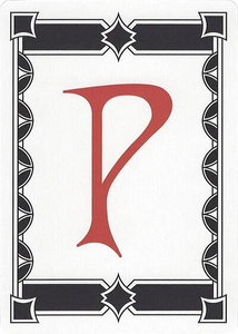 Letter Card - P - Secret Lair Countdown Kit (SLC) #null - Special Magic: The Gathering Trading Card