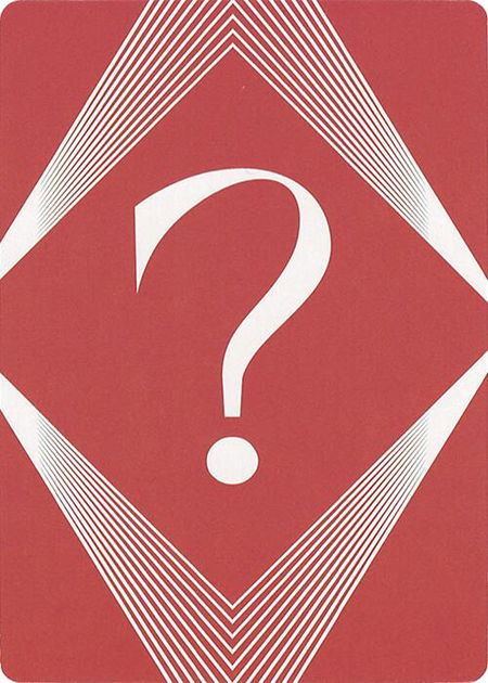 Question Mark Insert Card - Secret Lair Countdown Kit Magic: The Gathering trading card